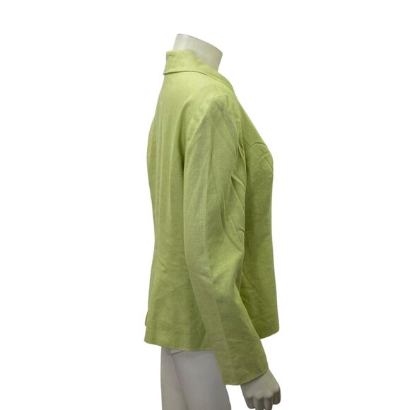 Coldwater Creek Linen Blend Womens Button-Up‎ Blazer Jacket size 10 - Picture 5 of 7
